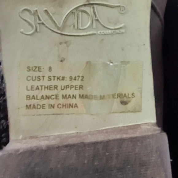 Savida Collection By Betco Brown Genuine Leather Womens Boots Sz 8 - Picture 12 of 12